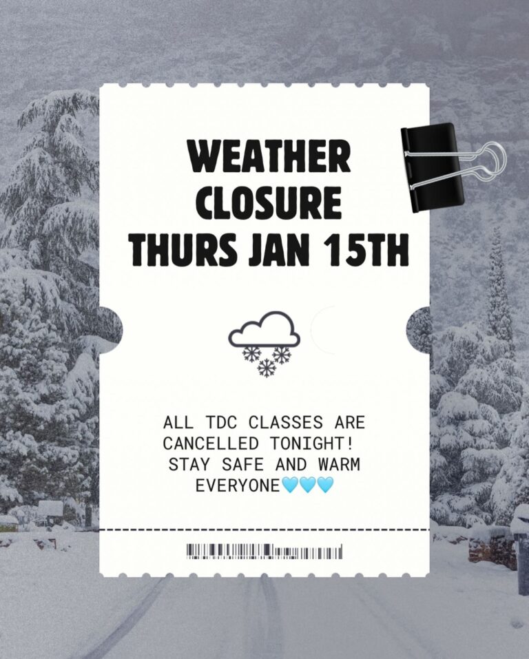 The studio is closed tonight!! Stay safe and warm everyone❄️🩵